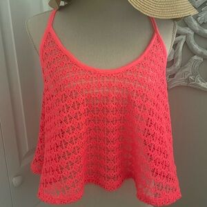 Victorias Secret PINK Racerback Top Bright Pink Color